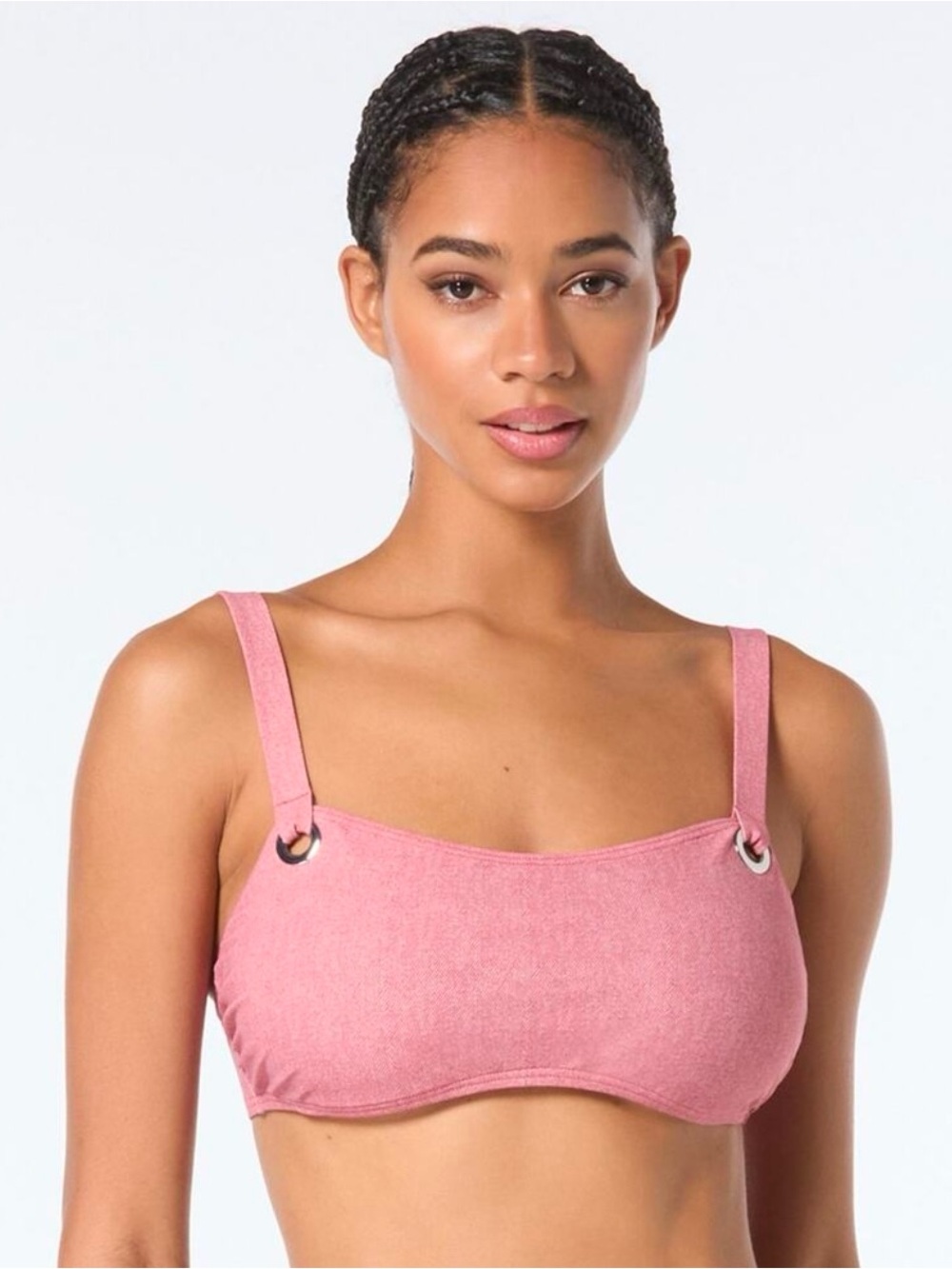 MICHAEL Michael Kors Women's Grommet Bikini Top
Size S. R9C